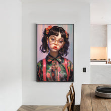 Load image into Gallery viewer, Diamond Painting - Full Round - vintage jewelry girl (40*60CM)