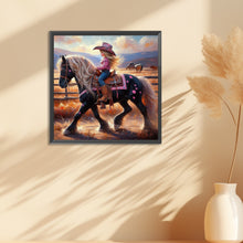 Load image into Gallery viewer, Diamond Painting - Full Round - cowgirl (30*30CM)