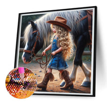 Load image into Gallery viewer, Diamond Painting - Full Round - cowgirl (30*30CM)