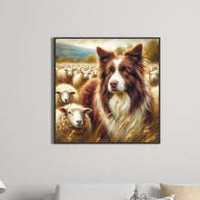 Load image into Gallery viewer, Diamond Painting - Full Round - collie dog (30*30CM)