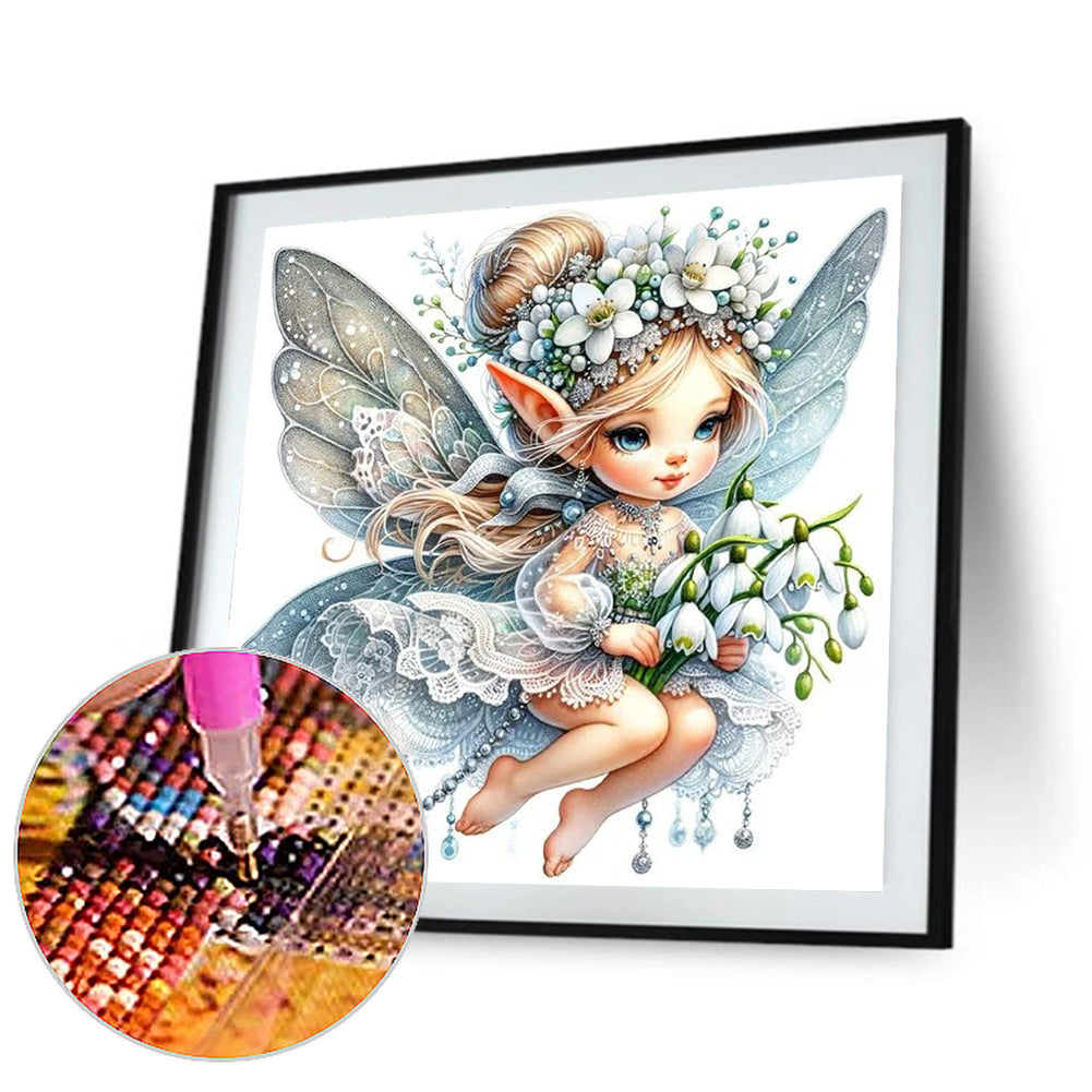 Diamond Painting - Full Round - Lily of the Valley Elf (30*30CM)
