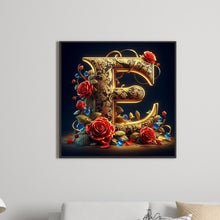 Load image into Gallery viewer, Diamond Painting - Full Round - Flower letter-E (30*30CM)