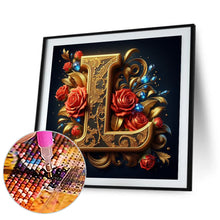 Load image into Gallery viewer, Diamond Painting - Full Round - Flower letter-L (30*30CM)