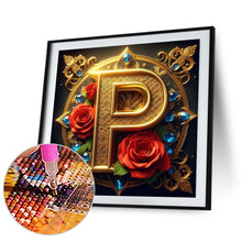 Load image into Gallery viewer, Diamond Painting - Full Round - Flower letter-P (30*30CM)
