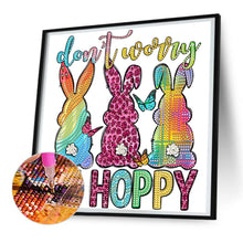 Load image into Gallery viewer, Diamond Painting - Partial Special Shaped - Be happy (30*30CM)