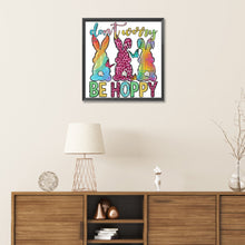 Load image into Gallery viewer, Diamond Painting - Partial Special Shaped - Be happy (30*30CM)