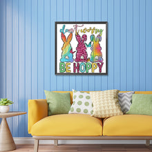 Load image into Gallery viewer, Diamond Painting - Partial Special Shaped - Be happy (30*30CM)