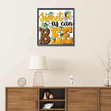 Load image into Gallery viewer, Diamond Painting - Partial Special Shaped - sweet bee (30*30CM)