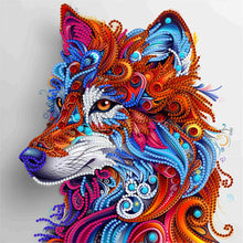 Load image into Gallery viewer, Diamond Painting - Partial Special Shaped - color wolf (30*30CM)