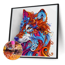 Load image into Gallery viewer, Diamond Painting - Partial Special Shaped - color wolf (30*30CM)