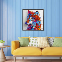Load image into Gallery viewer, Diamond Painting - Partial Special Shaped - color wolf (30*30CM)