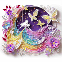 Load image into Gallery viewer, Diamond Painting - Partial Special Shaped - Butterfly beauty (30*30CM)