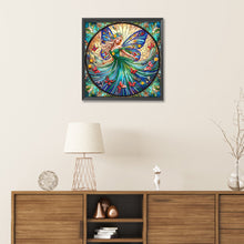 Load image into Gallery viewer, Diamond Painting - Partial Special Shaped - Stained Glass Butterfly Fairy (30*30CM)