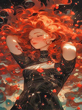 Load image into Gallery viewer, Diamond Painting - Full Round - curly hair girl (40*70CM)