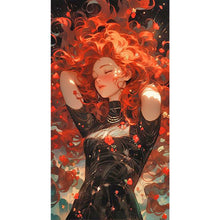 Load image into Gallery viewer, Diamond Painting - Full Round - curly hair girl (40*70CM)