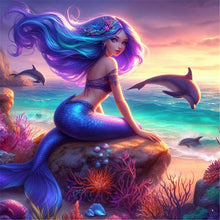 Load image into Gallery viewer, Diamond Painting - Full Round - Mermaid (30*30CM)