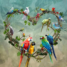Load image into Gallery viewer, Diamond Painting - Full Round - Love Garland Parrot (40*40CM)