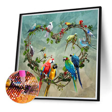 Load image into Gallery viewer, Diamond Painting - Full Round - Love Garland Parrot (40*40CM)