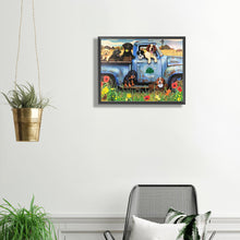 Load image into Gallery viewer, Diamond Painting - Full Square - puppy car (40*30CM)