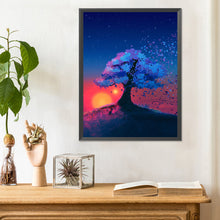 Load image into Gallery viewer, Diamond Painting - Full Round - tree under sunset (30*40CM)
