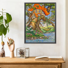 Load image into Gallery viewer, Diamond Painting - Full Round - Mushroom hut in the tree (30*40CM)