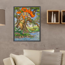 Load image into Gallery viewer, Diamond Painting - Full Round - Mushroom hut in the tree (30*40CM)
