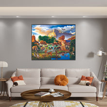 Load image into Gallery viewer, Diamond Painting - Full Round - wild animals (80*60CM)