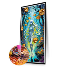 Load image into Gallery viewer, AB Diamond Painting - Full Round - Halloween forest girl (40*70CM)