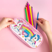 Load image into Gallery viewer, Cartoon Unicorn Round DIY Diamond Painting Stationery Box Students Pencil Case
