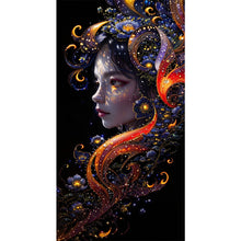 Load image into Gallery viewer, AB Diamond Painting - Full Round - flower and girl (40*75CM)