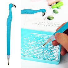 Load image into Gallery viewer, Cute Flamingo Diamond Painting Pen Kit with Clay Tips Tray for Diamond Painting