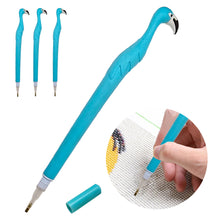 Load image into Gallery viewer, Cute Flamingo Diamond Painting Pen Kit with Clay Tips Tray for Diamond Painting