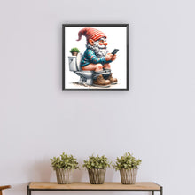 Load image into Gallery viewer, Diamond Painting - Full Round - Goblin squatting on the toilet (30*30CM)