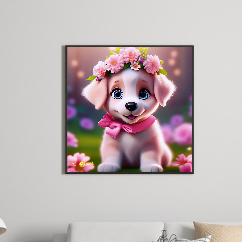 Diamond Painting - Full Round - Zodiac Sign-Dog (30*30CM)