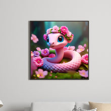 Load image into Gallery viewer, Diamond Painting - Full Round - Zodiac Sign-Snake (30*30CM)