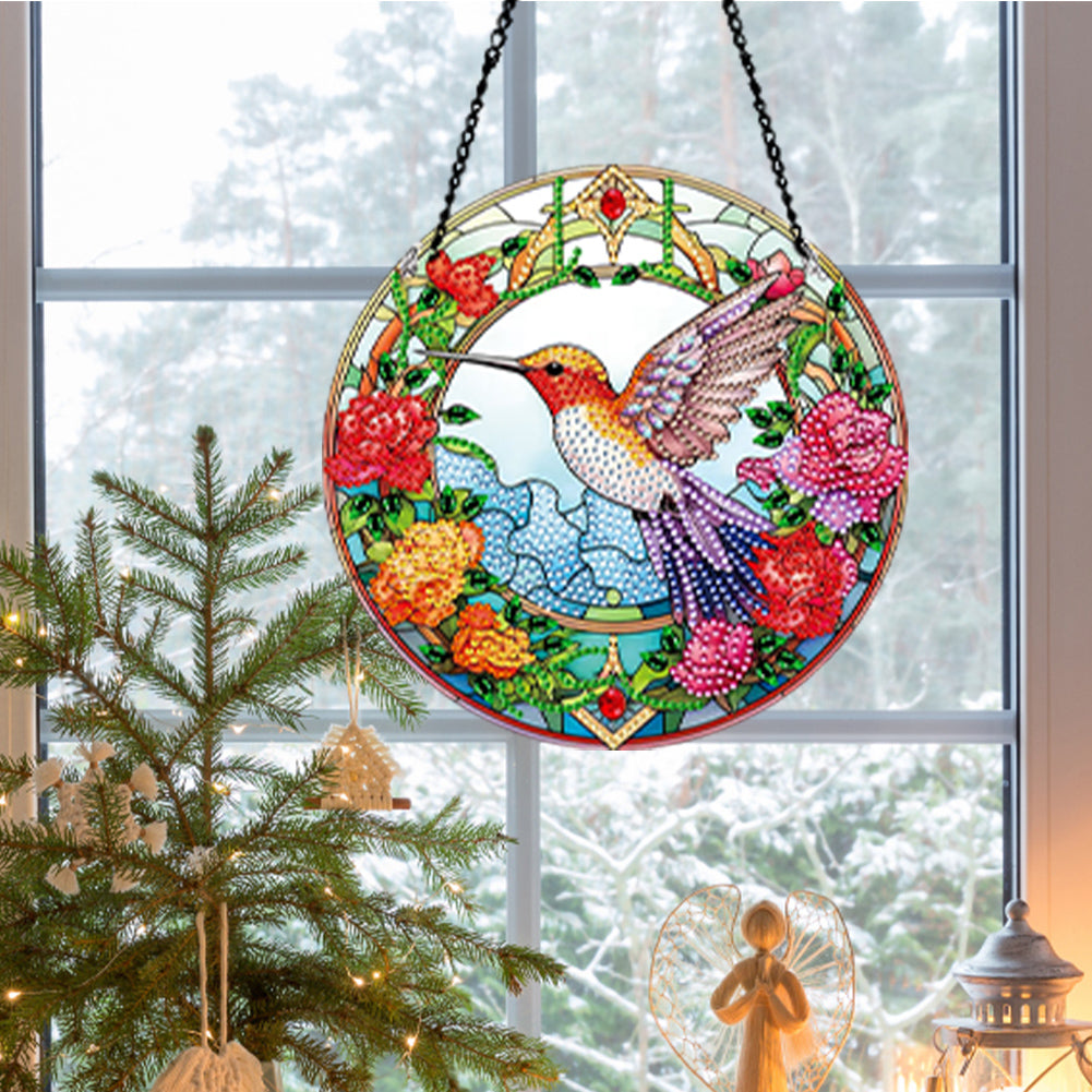 Suncatcher Diamond Painting Art Pendant Animal Diamond Drawing Hanging Ornament
