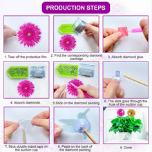 Load image into Gallery viewer, 16Pcs Butterfly Hummingbird Dragonfly Stakes Diamond Art Kits for Kids Beginners