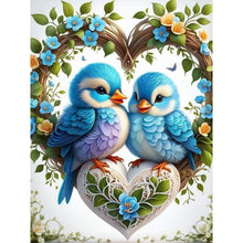 Load image into Gallery viewer, Diamond Painting - Full Round - blue tit (30*40CM)