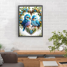 Load image into Gallery viewer, Diamond Painting - Full Round - blue tit (30*40CM)
