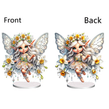 Load image into Gallery viewer, Flower Fairy Special Shaped Double Sided Diamond Painting Tabletop Ornaments Kit