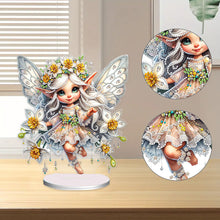 Load image into Gallery viewer, Flower Fairy Special Shaped Double Sided Diamond Painting Tabletop Ornaments Kit