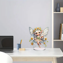 Load image into Gallery viewer, Flower Fairy Special Shaped Double Sided Diamond Painting Tabletop Ornaments Kit