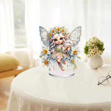 Load image into Gallery viewer, Flower Fairy Special Shaped Double Sided Diamond Painting Tabletop Ornaments Kit
