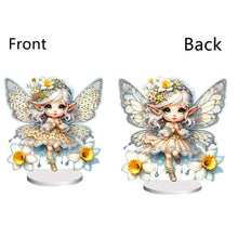 Load image into Gallery viewer, Flower Fairy Special Shaped Double Sided Diamond Painting Tabletop Ornaments Kit