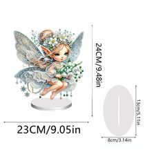 Load image into Gallery viewer, Flower Fairy Special Shaped Double Sided Diamond Painting Tabletop Ornaments Kit