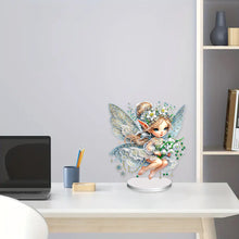 Load image into Gallery viewer, Flower Fairy Special Shaped Double Sided Diamond Painting Tabletop Ornaments Kit