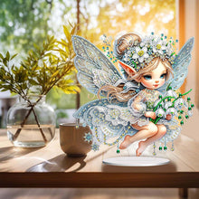Load image into Gallery viewer, Flower Fairy Special Shaped Double Sided Diamond Painting Tabletop Ornaments Kit