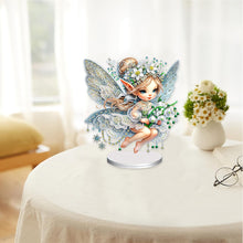 Load image into Gallery viewer, Flower Fairy Special Shaped Double Sided Diamond Painting Tabletop Ornaments Kit