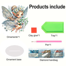 Load image into Gallery viewer, Flower Fairy Special Shaped Double Sided Diamond Painting Tabletop Ornaments Kit