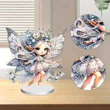 Load image into Gallery viewer, Flower Fairy Special Shaped Double Sided Diamond Painting Tabletop Ornaments Kit